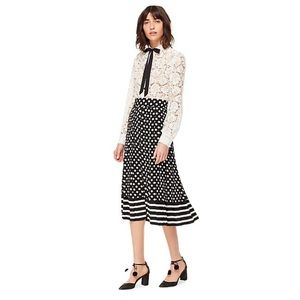 KATE SPADE Long Polka Dot Skirt